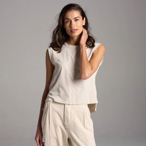 Rowan Savannah  Beige Muscle Tee